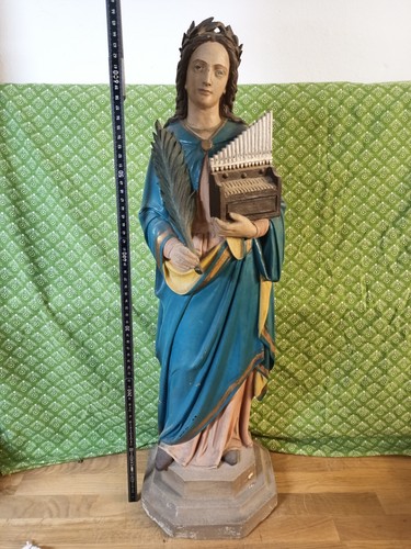 Heiligenfigur heilige cäcilia - heiligenfigur,