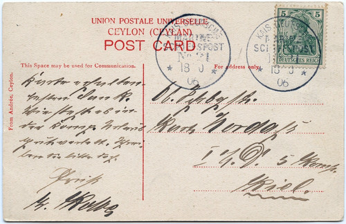 Marine schiffspost 1906 - marine-schiffspost,