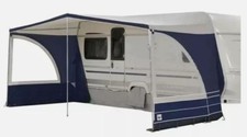 Hypercamp Domaso 240 Sonnenvordach mit Seitenwänden und Vorderwand in Farbe BLAU