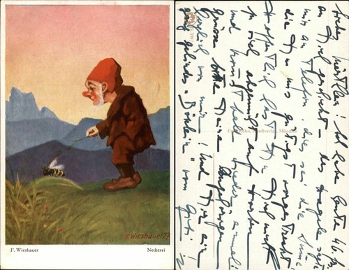 Zwerge dwarf ärgert biene - dwarf,