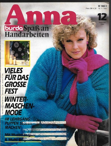 Handarbeitsheft anna 84 - anna, 12/84