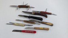 Konvolut 9x alte Taschenmesser - Schnippering Solingen - Kamphaus - Hoppe - OTA