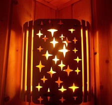 Sauna Lampe Holzblendschirm 