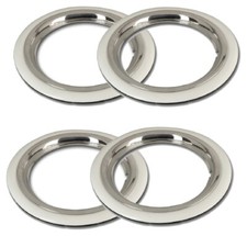 Felgenringe + Weißwandringe 14" passend für Ford Fiesta II Consul Granada Taunus