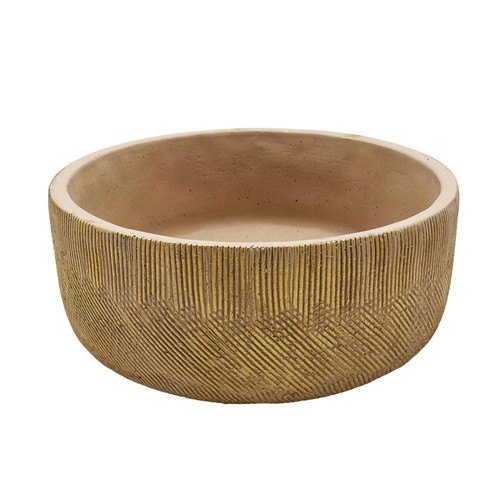 Keramik schale gold - schale, beige