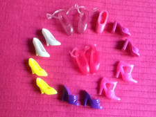 Barbie Schuhe Ballerina Ballett High Heels Open Toes Rosa Lila Gelb Weiß