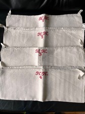 handgewebtes Leinen, ca. 1880, 4x Handtuch,  Geschirrtuch, Ziertuch. unbenutzt