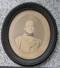 Antik Holz Bilderrahmen Oval