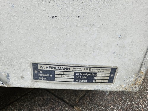 Heinemann anhänger bj71 - heinemann,