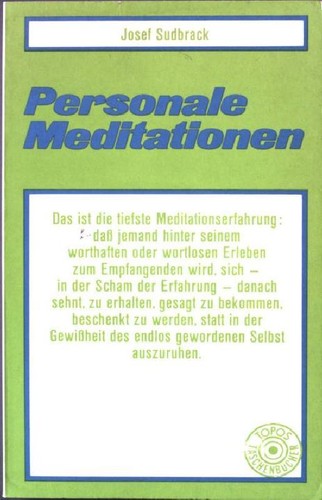 Personale meditationen die 4 - personale, meditationen.
