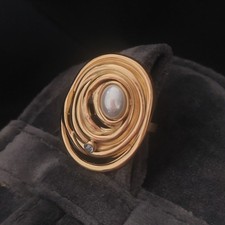 Ring Damen Mädchen Perle