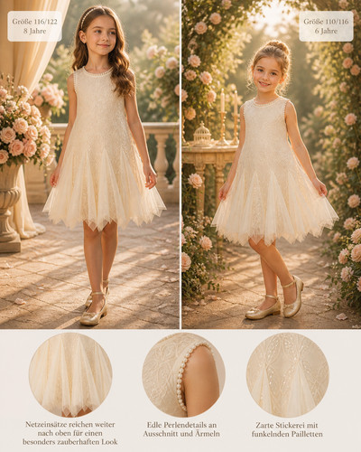 Traumkleid mit pailletten - mit,