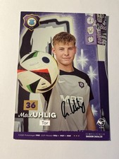 FC Erzgebirge Aue Autogrammkarte Max Uhlig Handsigniert
