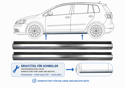 Reparaturblech schweller golf - schweller,