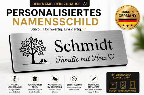 Namensschild personalisiert - namensschild,