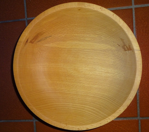 Holzschale mit fuß buche - mit,