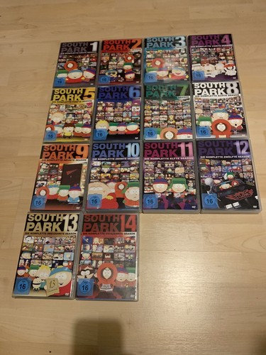 South park season dvd box - 1-14,