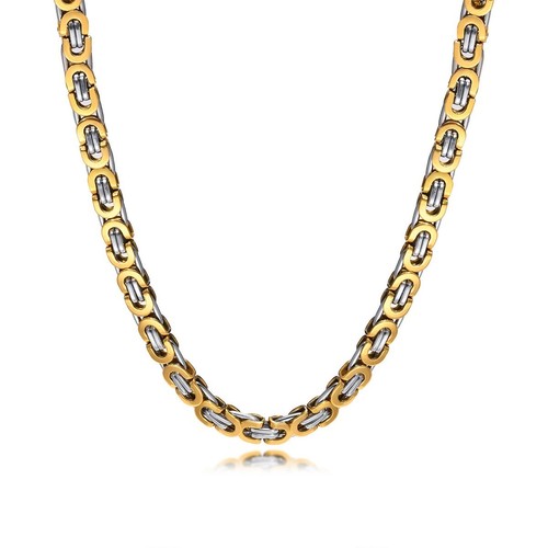 Herren kette gold - gold, silber