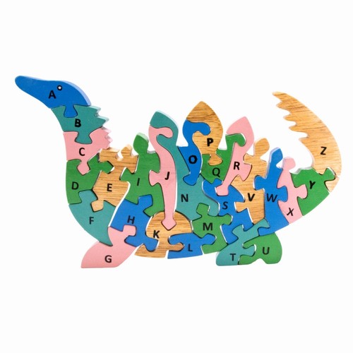 Alphabet holzpuzzle dino - alphabet,
