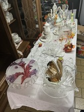 V&B Porzellan und Kristallgläser Set 6 Teile Torten Platten Dekovasen