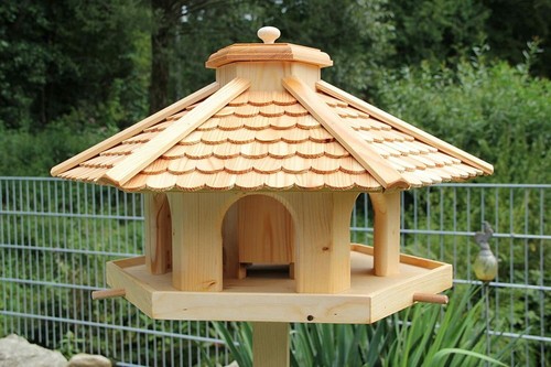 Vogelhaus v52 lärchenholzdach - vogelhaus,