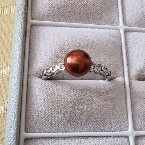 Ring perle diamanten - ring,