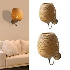 Rattan Bambus Wandleuchte