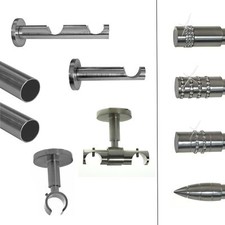 BASIT Gardinenstange Edelstahl