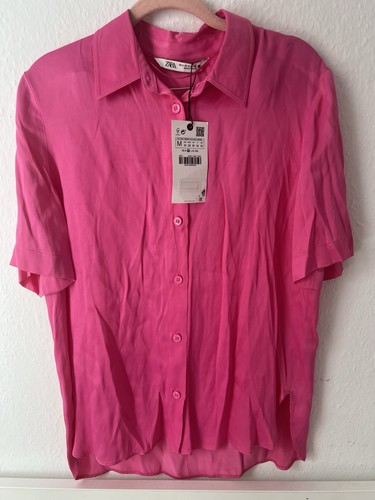 Zara satin bluse - zara, m