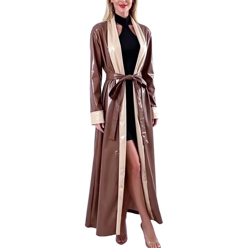 Sexy pvc lackleder - robe, langes