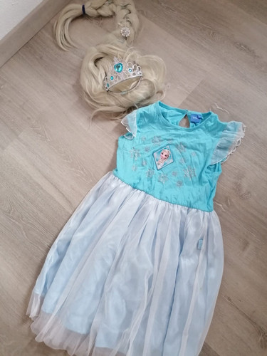Elsa kleid mit perücke - mit,
