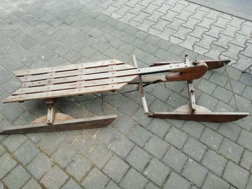 Schlitten alt holzschlitten - schlitten,