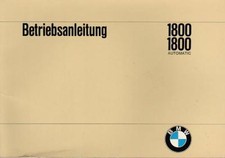 BMW  1800 1800 Automatic NEUE KLASSE 1969 Bedienungsanleitung 118 Handbuch   BA