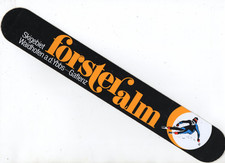 alter Aufkleber : Skigebiet FORSTERALM Waidhofen a.d. Ybbs Gaflenz (80er Jahre)