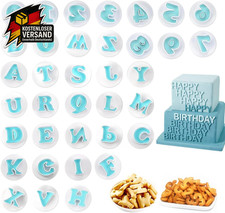 Buchstaben Ausstecher Fondant 36 Stück Zahlen Buchstaben Ausstechform Backzubehö