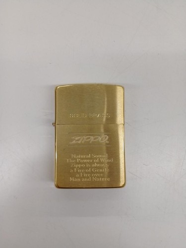 Zippo solid brass ölfeuerzeug - solid,