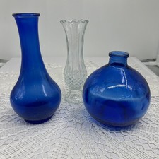 Kristall-Vase und 2 Stk