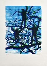 Richter, Gorleben Gorillas. 2002. Signierte Original-Farblithografie.