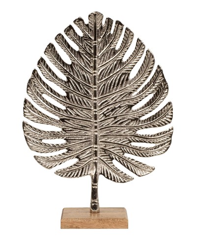 Skulptur dekofigur blatt aus - blatt,