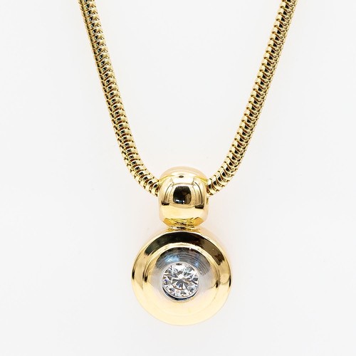 Kette mit solitär anhänger - kette,