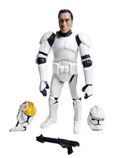 Hasbro Star Wars Actionfigur Clone Trooper Pilot Phase 1 + Classic Helmet lose !