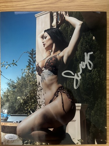Paige saraya signed 8x10 foto - paige,