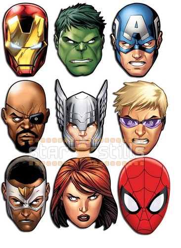 Marvel the avengers gesichts - marvel,