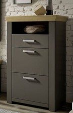 set one by Musterring Kommode Schuhkommode YORK Grau Anthrazit/Eiche Artisan