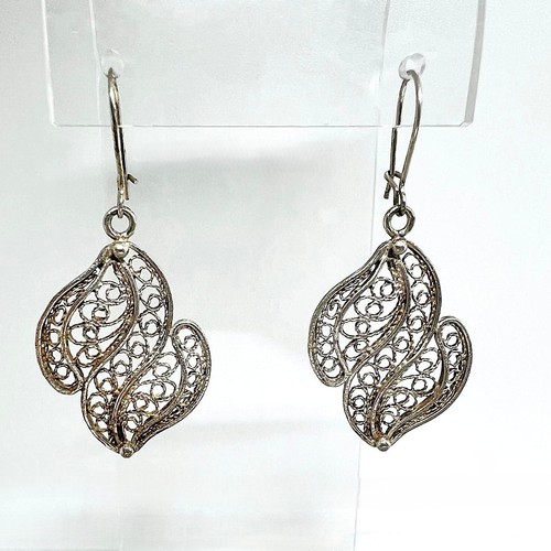 Feine vintage silberohrringe - vintage,