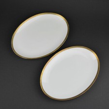 2 Servierplatten - oval -