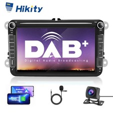 8" DAB+ Carplay 4+64GB Android 15 Autoradio GPS Navi Für VW GOLF 5 6 Passat Polo