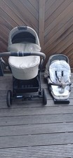 Hartan VIP GTS Kinderwagen Faltbar, Farbe Beig, Inkl. Babywanne, Sportsitz