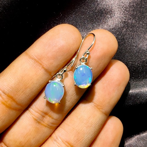 Opal ohrstecker natur - ohrstecker,