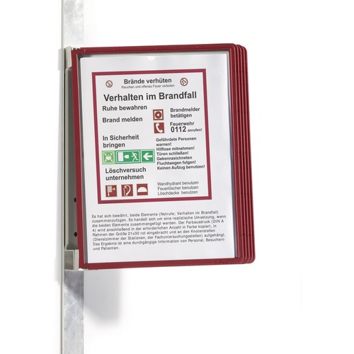 Durable 591403 sichttafel rot - durable,